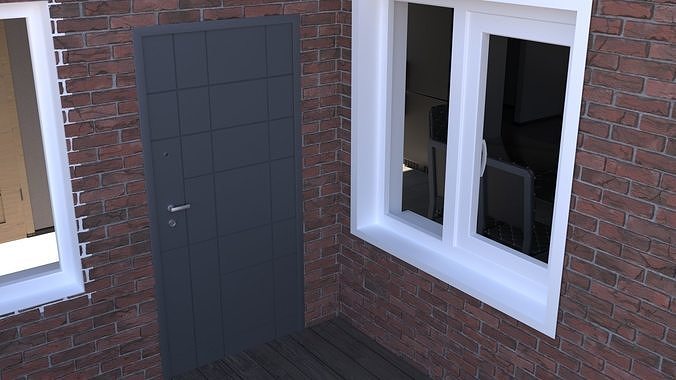 Window and Doors Pack Low-poly 3D model