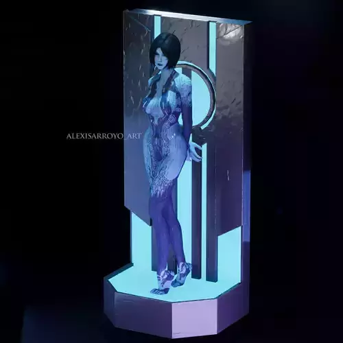 Halo Cortana Holographic Version 3D print model