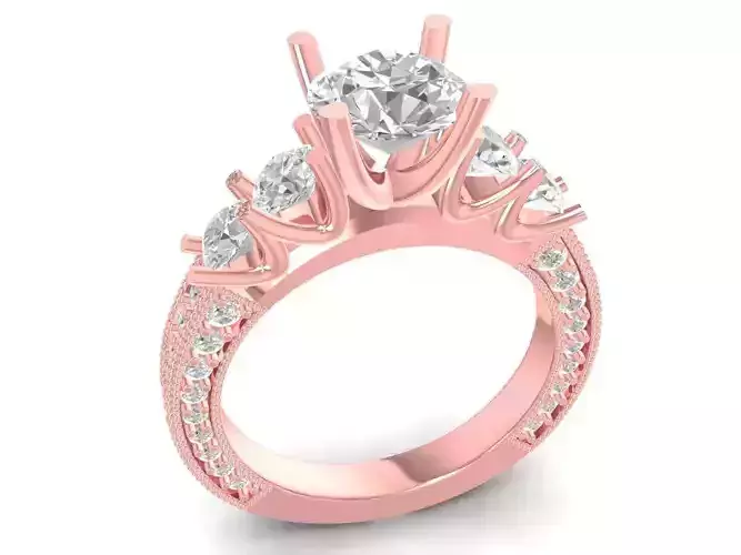 luxury hongkong diamond lady ring 3129