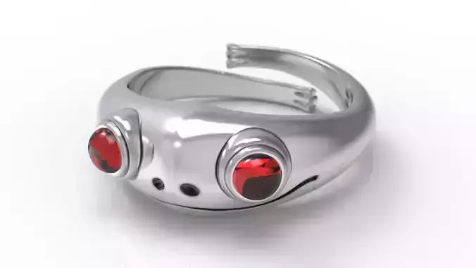 Frog ring 3D print model