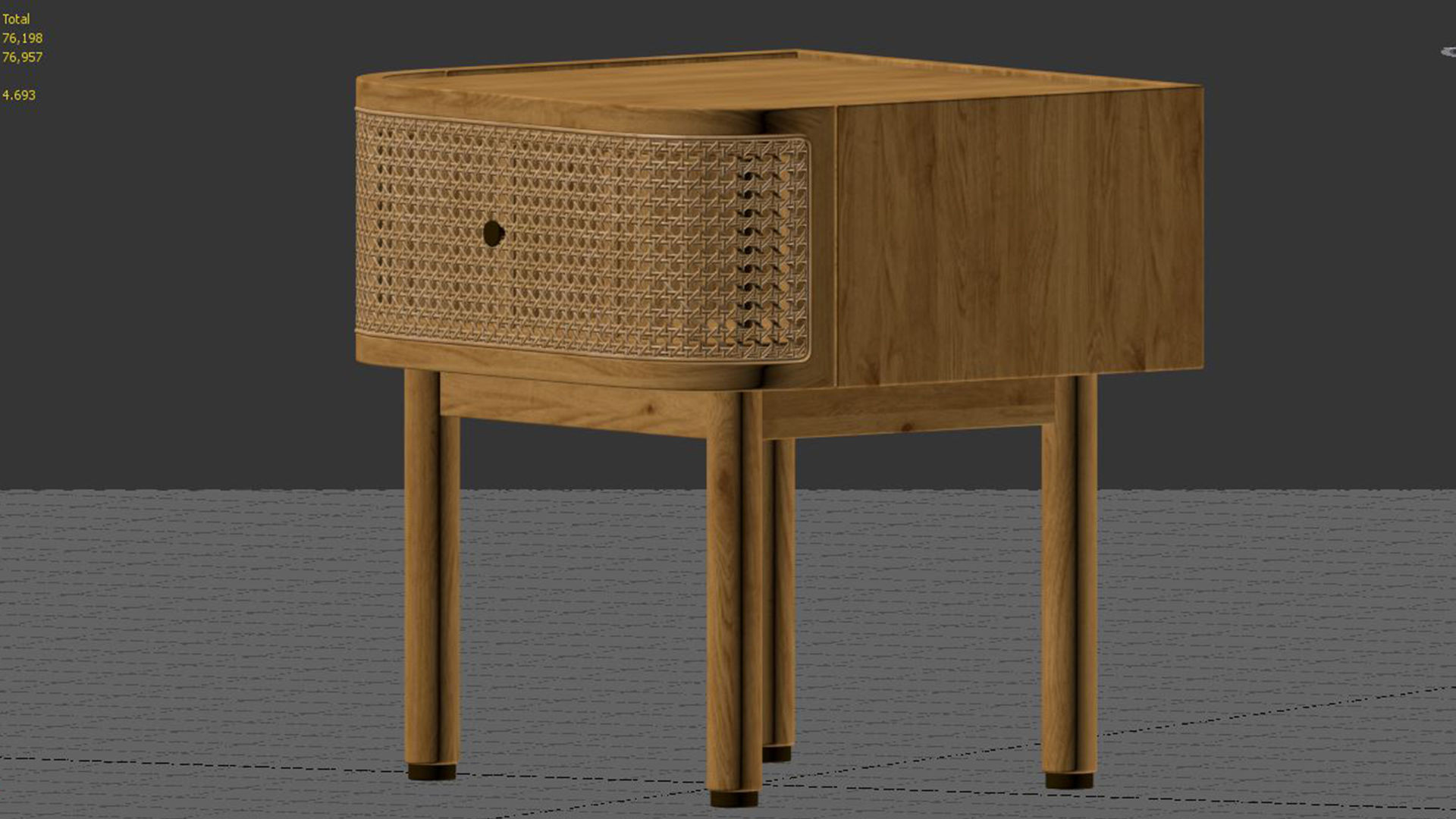 Ankhara Bedside Table 3D model_5