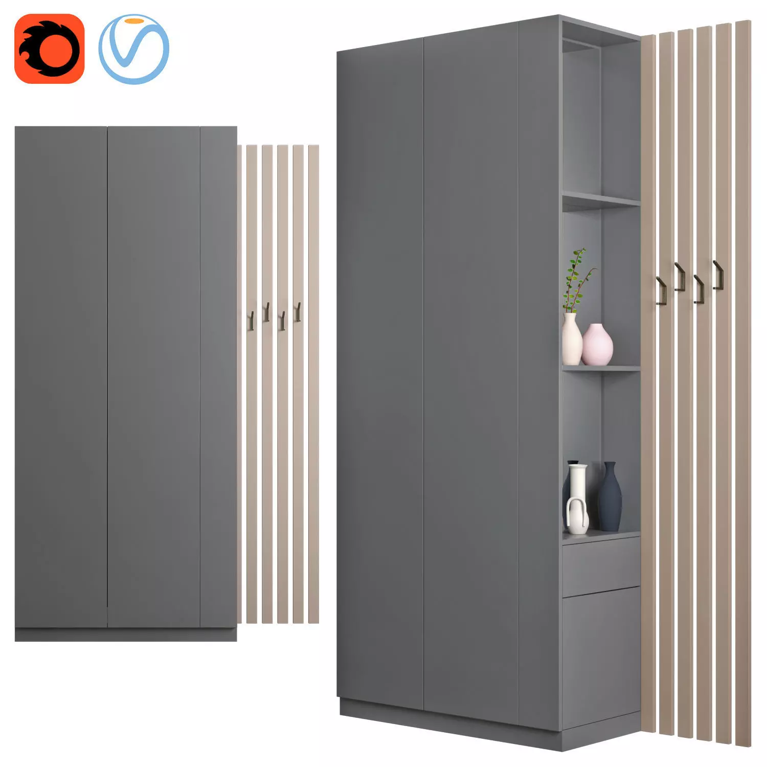 Composition in the hallway 81 3D model_0