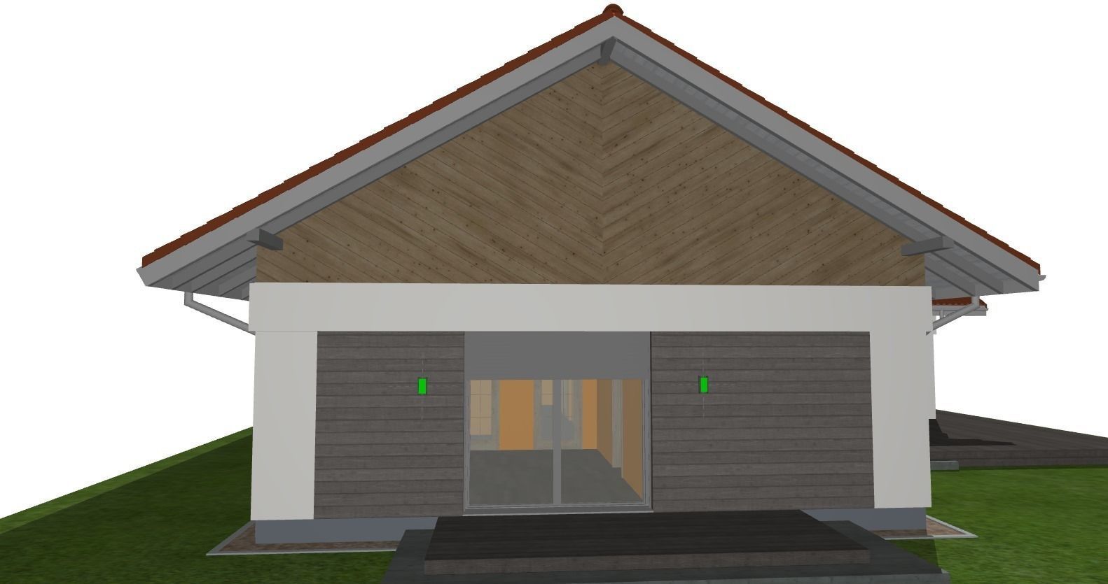 modern barn house sketchup and twinmotion 3D model_8