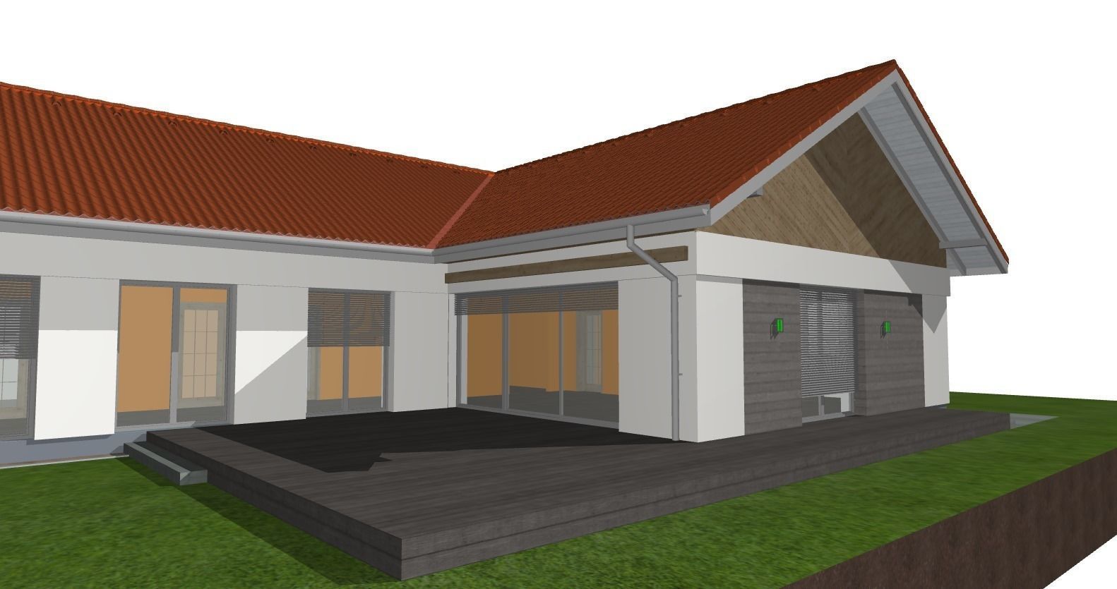modern barn house sketchup and twinmotion 3D model_6