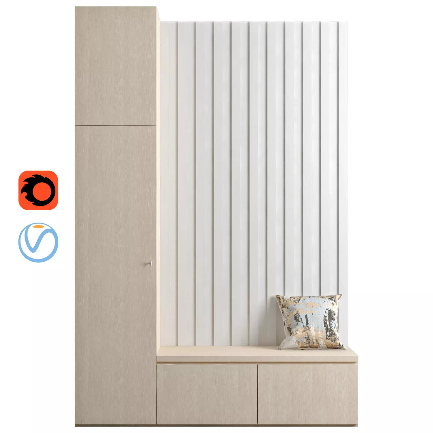 Composition in the hallway 82 3D model_0