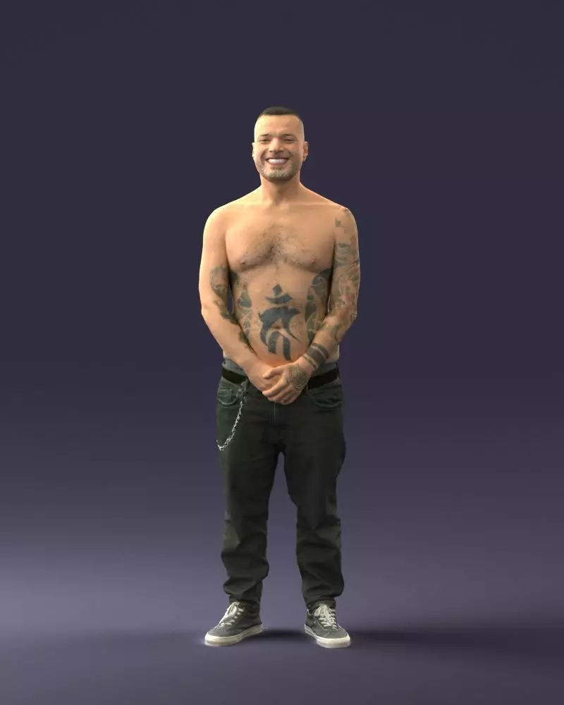 000285 Tattooed Man 0831 3D model_0