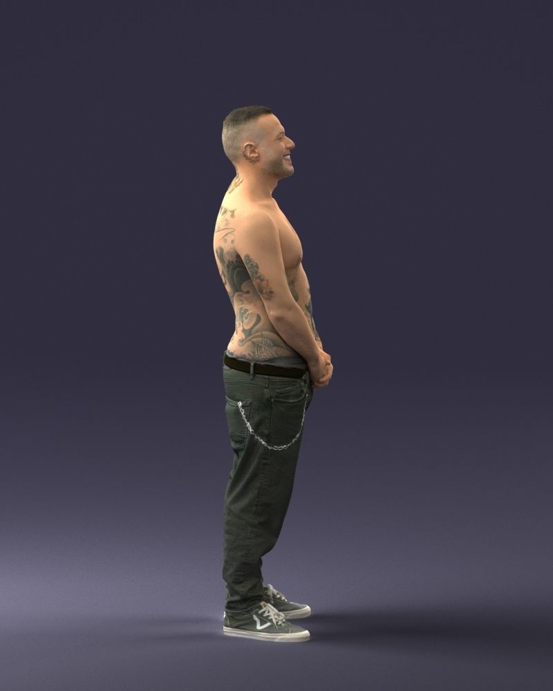 000285 Tattooed Man 0831 3D model_7