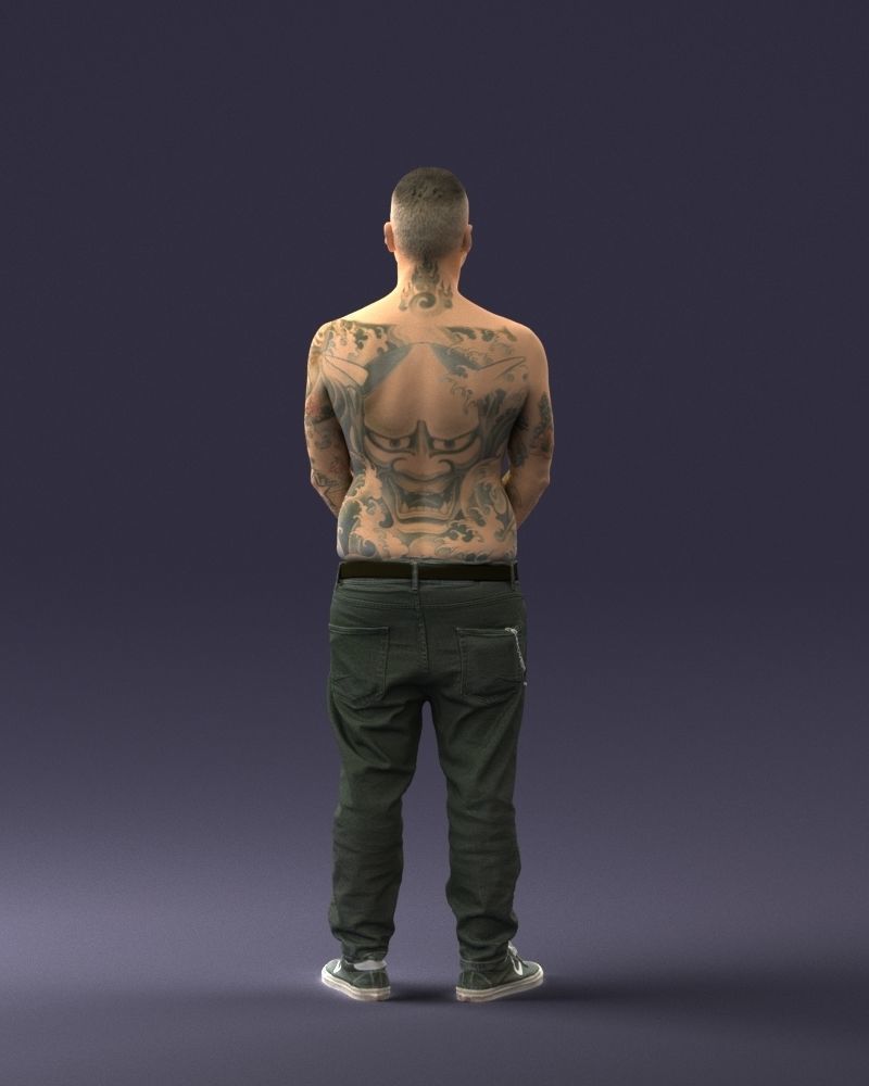 000285 Tattooed Man 0831 3D model_10
