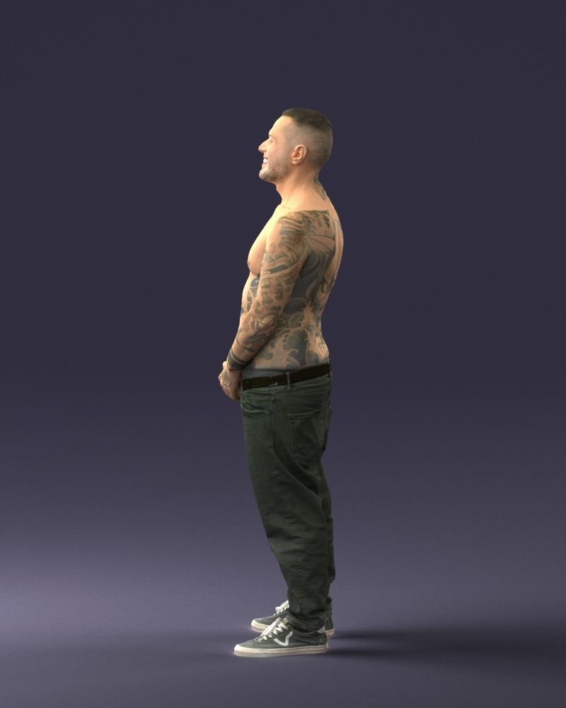 000285 Tattooed Man 0831 3D model_13