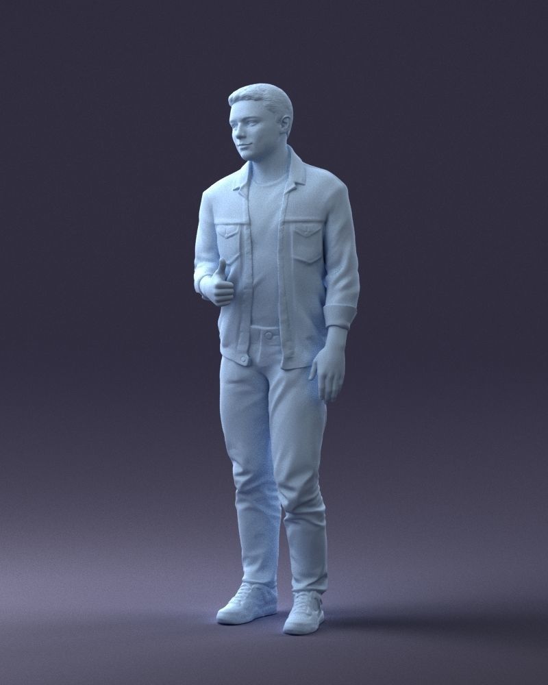 000220 Young Male in Blue Jacket Thumbs-Up 1121 3dp 3D print model_31