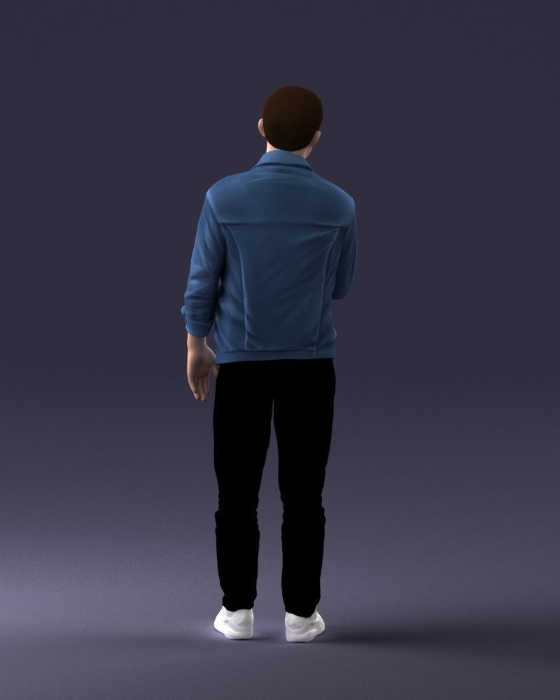 000220 Young Male in Blue Jacket Thumbs-Up 1121 3dp 3D print model_18