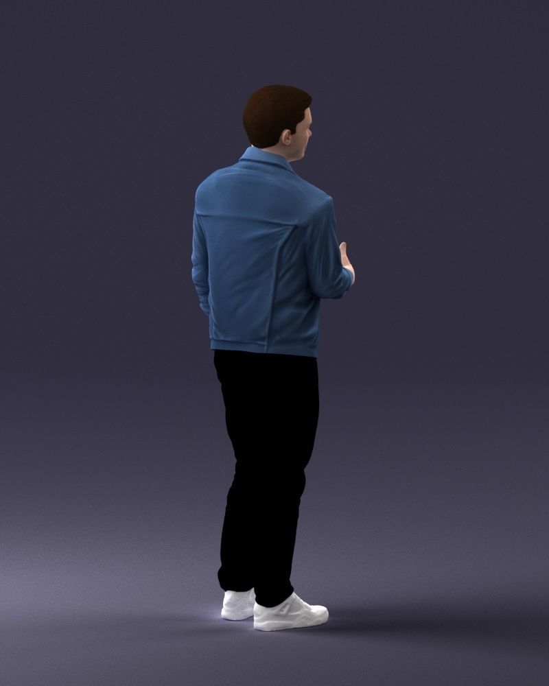 000220 Young Male in Blue Jacket Thumbs-Up 1121 3dp 3D print model_15