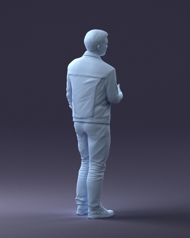 000220 Young Male in Blue Jacket Thumbs-Up 1121 3dp 3D print model_16