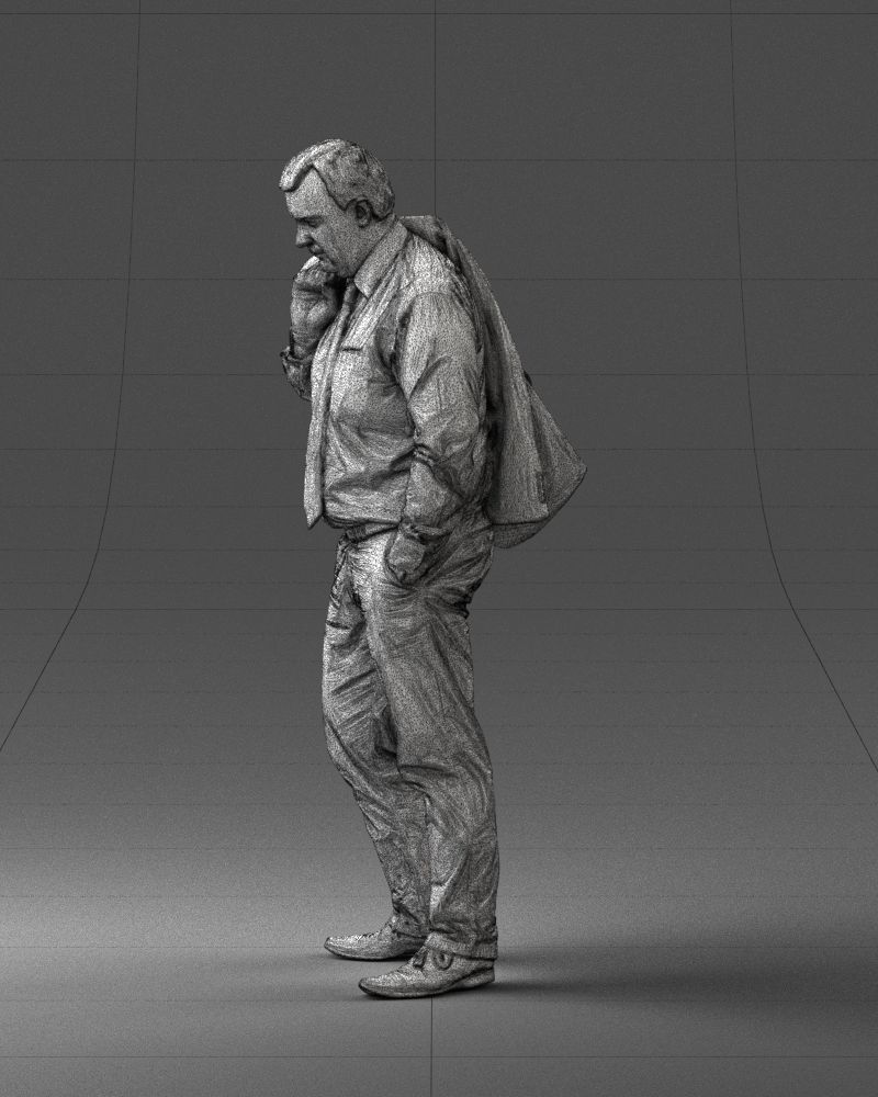 000034 Man with jacket 0928 3dp 3D print model_14