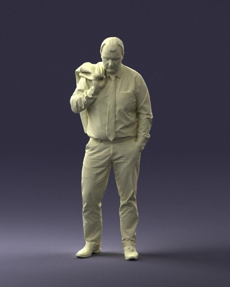 000034 Man with jacket 0928 3dp 3D print model_16