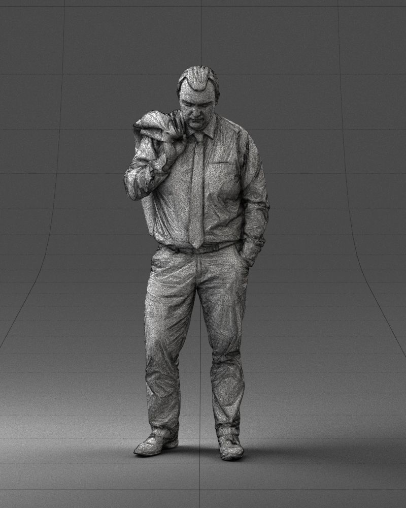 000034 Man with jacket 0928 3dp 3D print model_17