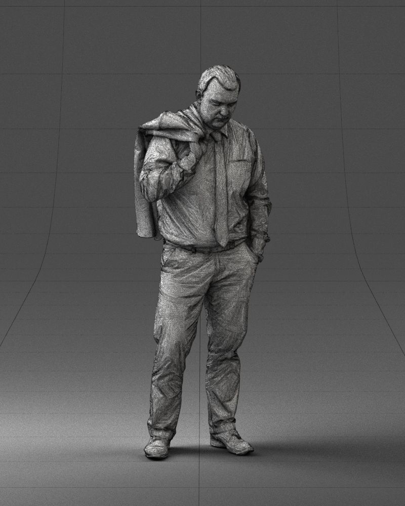 000034 Man with jacket 0928 3dp 3D print model_20