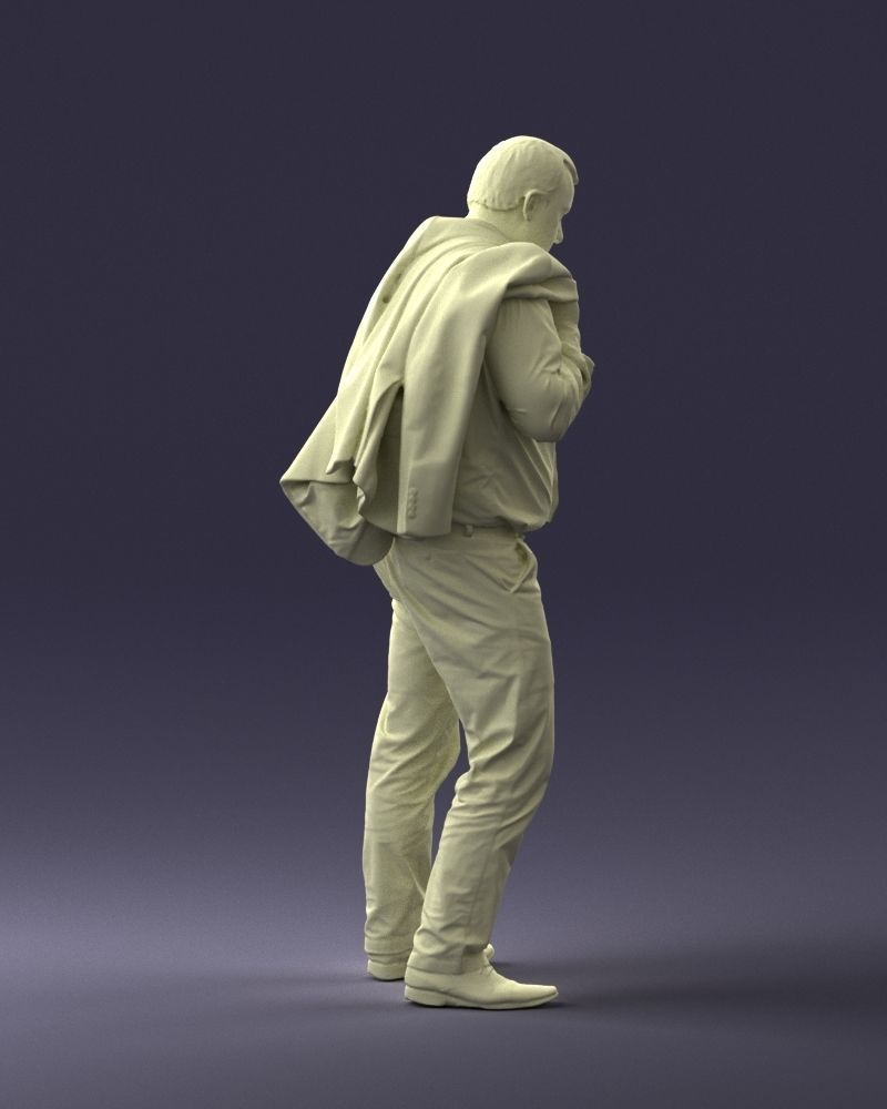 000034 Man with jacket 0928 3dp 3D print model_7