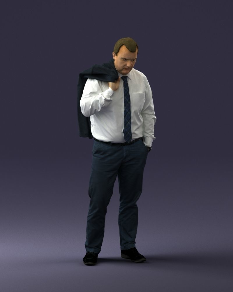 000034 Man with jacket 0928 3dp 3D print model_18