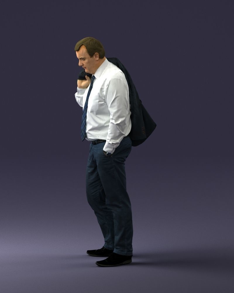 000034 Man with jacket 0928 3dp 3D print model_12