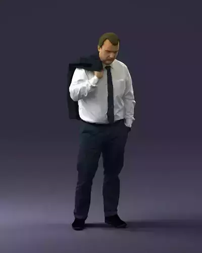000034 Man with jacket 0928 3dp 3D print model