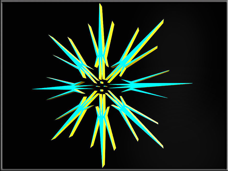 Snowflake 11 Low-poly 3D model_1