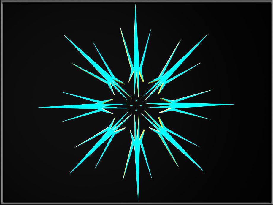 Snowflake 11 Low-poly 3D model_6