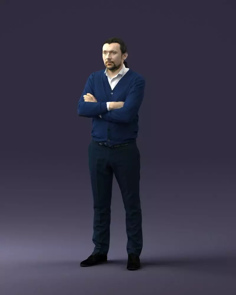 000033 IT Manager with Arms Crossed 0927 3D print model
