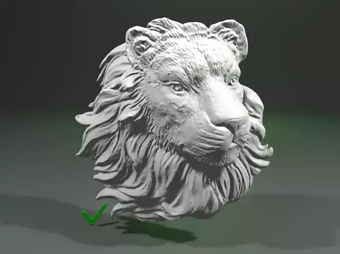 Lion for CNC or 3D print 3D print model