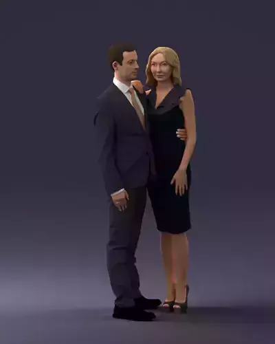 000102 Elegant Couple in Formal Attire 0109