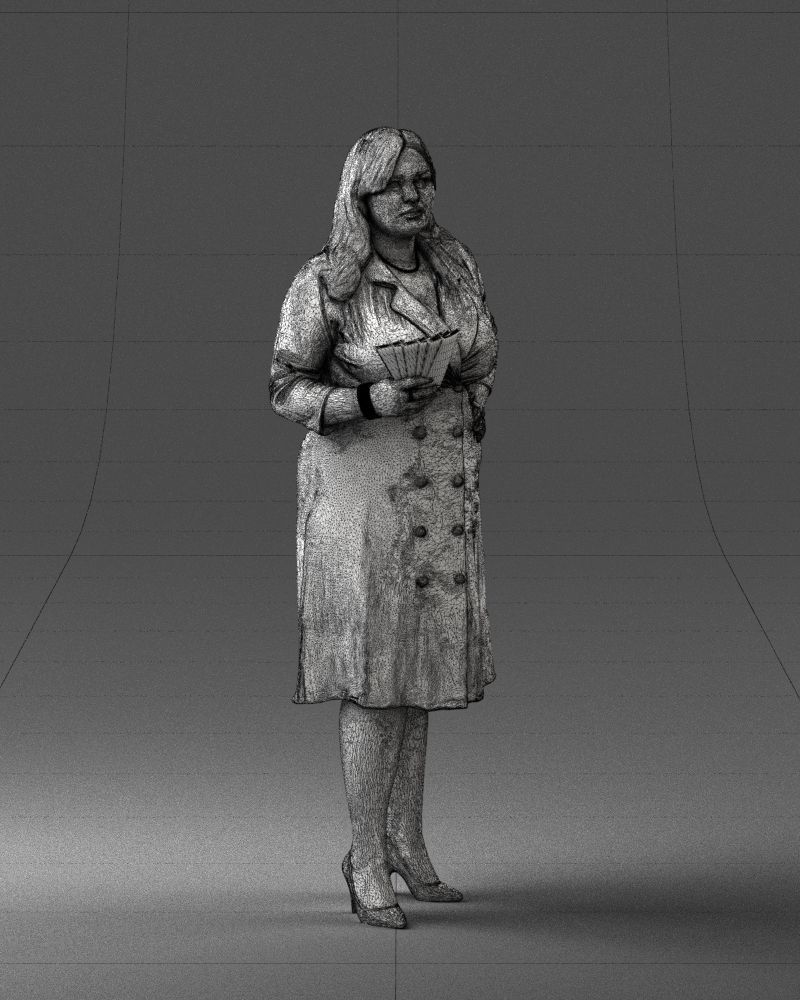 000332 Confident Woman with Money 0122 3dp 3D print model_9