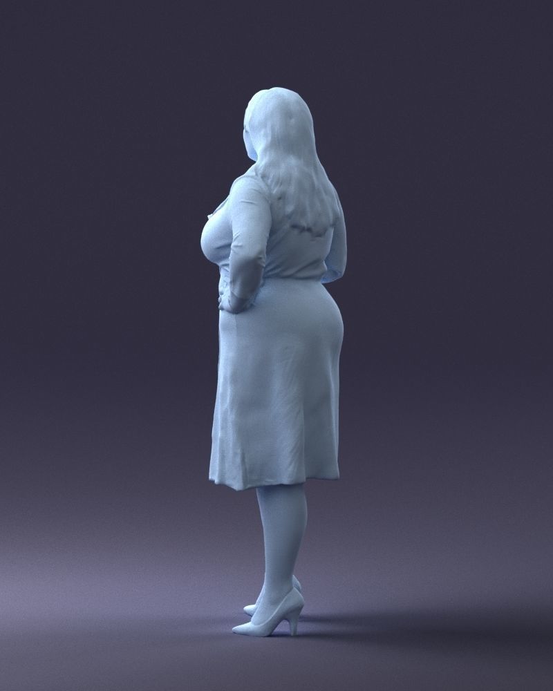 000332 Confident Woman with Money 0122 3dp 3D print model_23