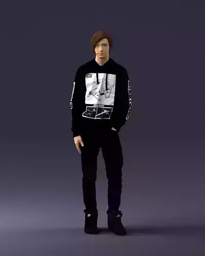 Teen in a Star Wars hoodie 0183