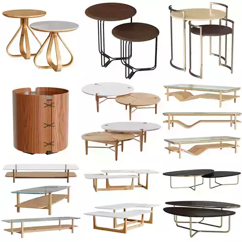 Pollus Moveis coffee table set