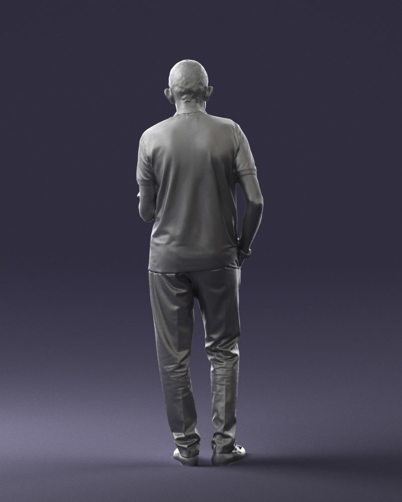 Man with macbook 0138 3D model_19