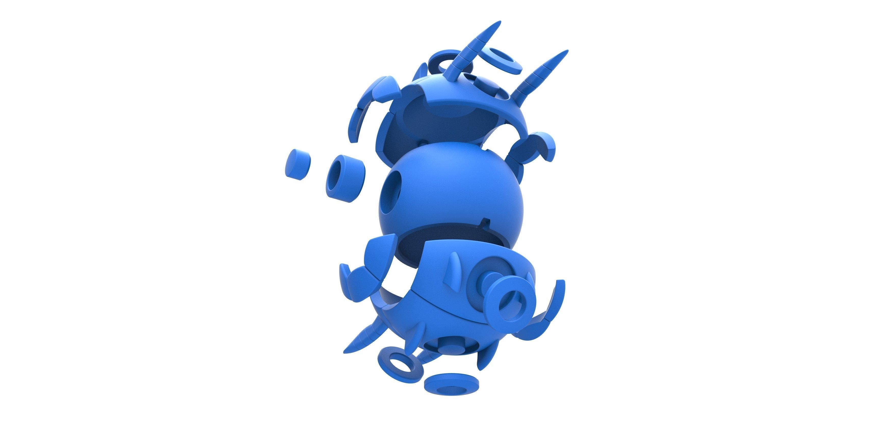 Whirlipede orb 3D print model_18