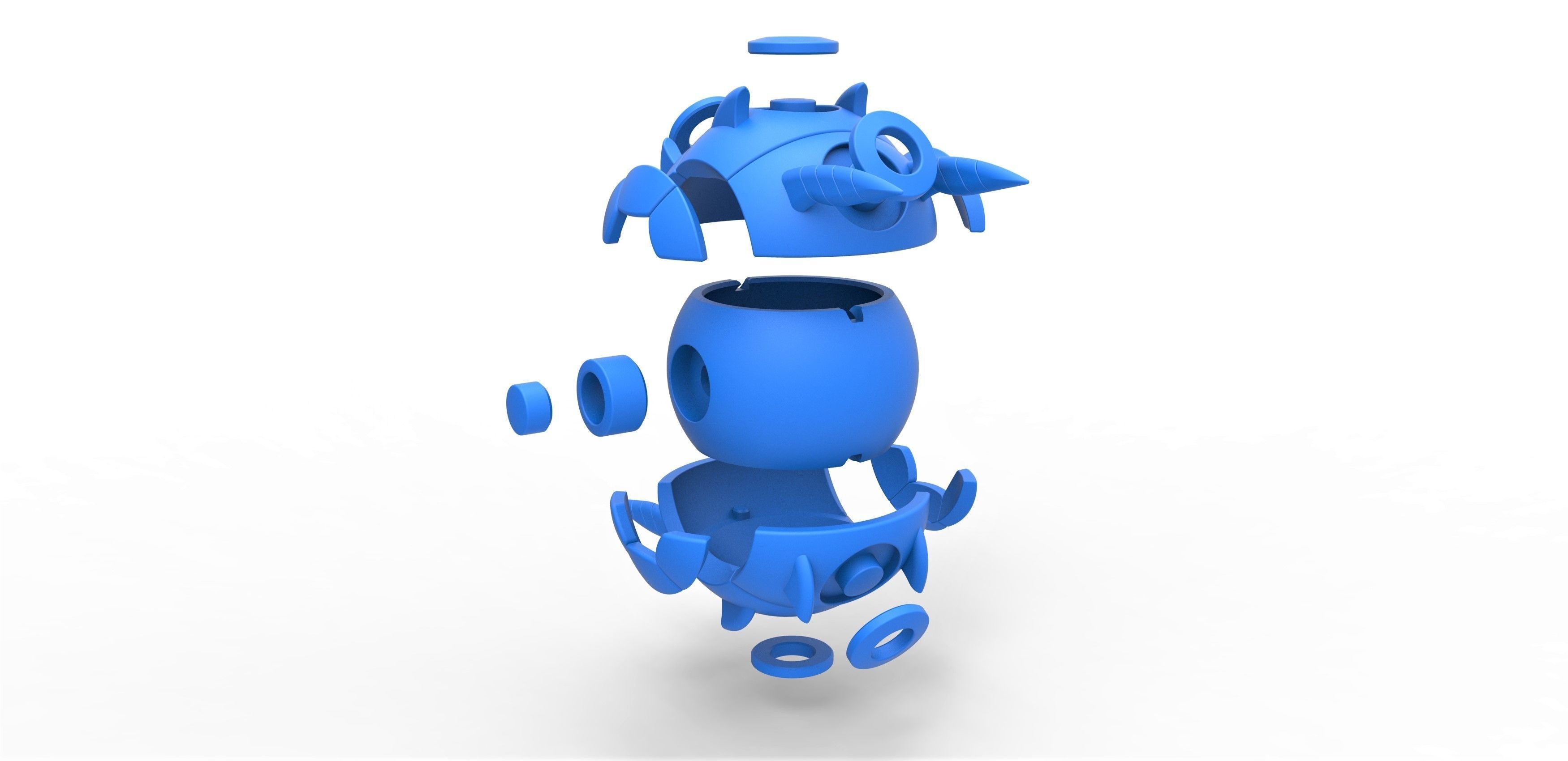 Whirlipede orb 3D print model_17