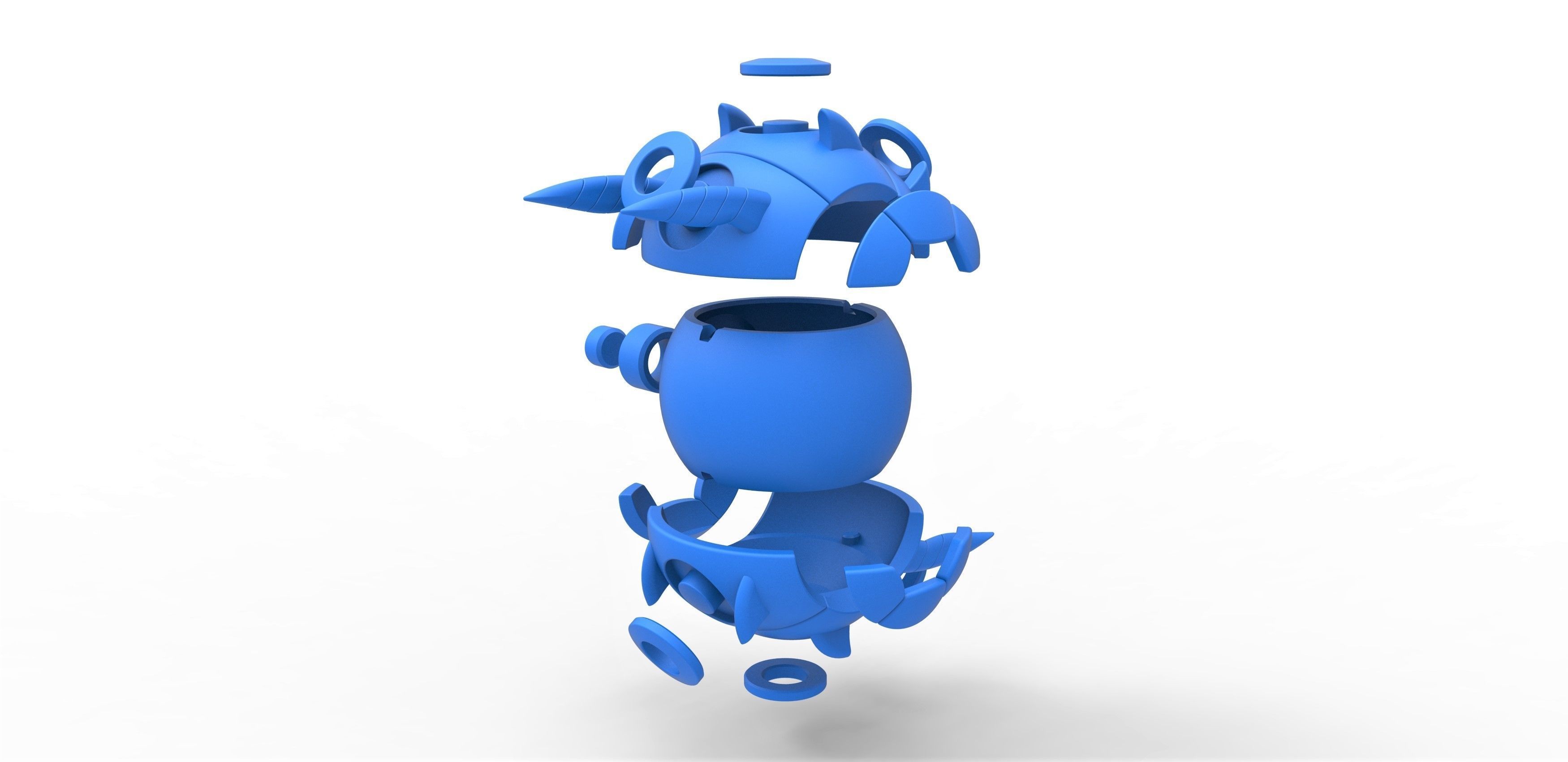 Whirlipede orb 3D print model_21