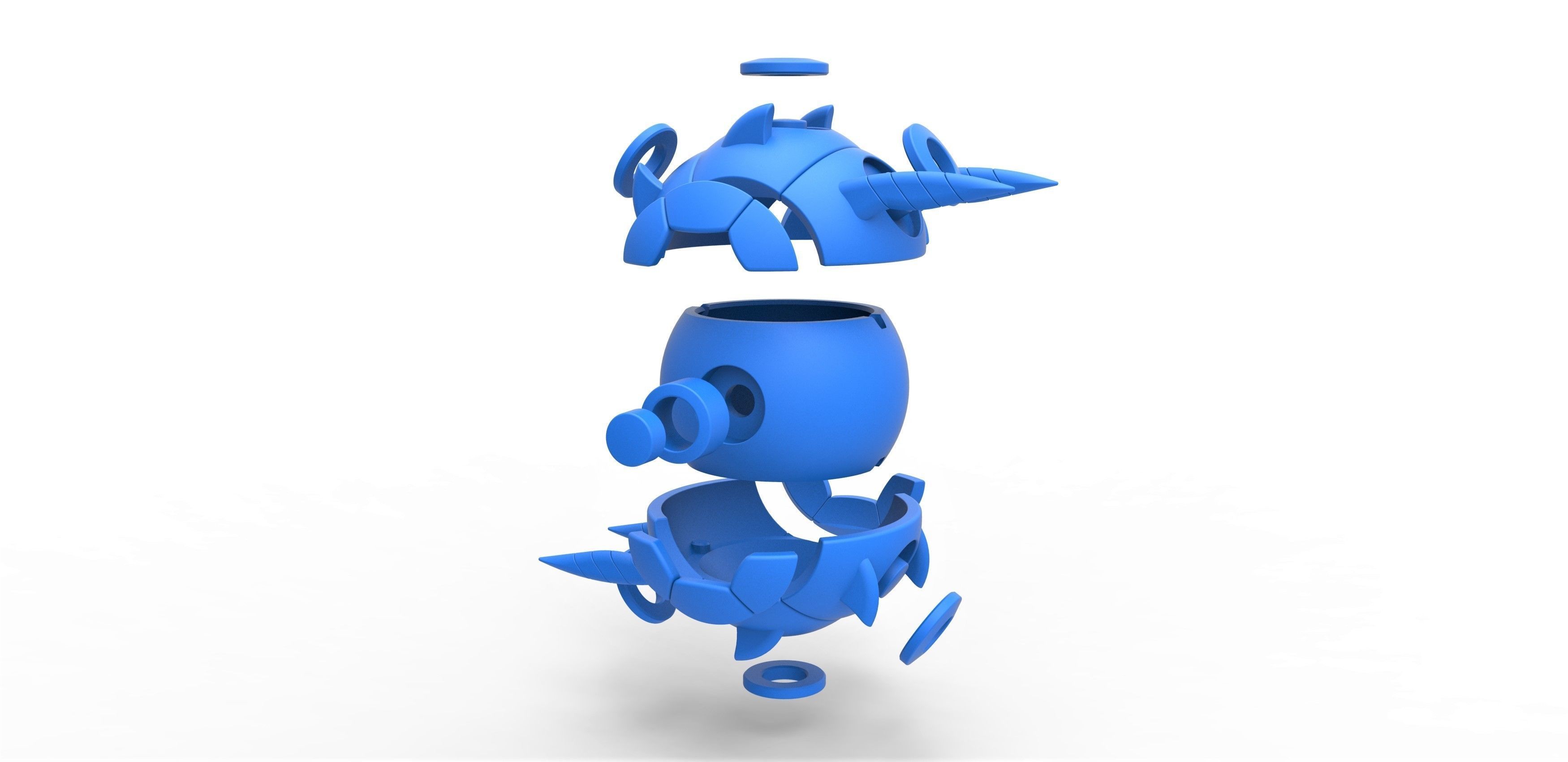 Whirlipede orb 3D print model_19