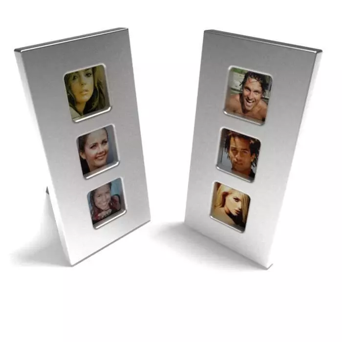 3 Slot Picture Frame 3D model_0