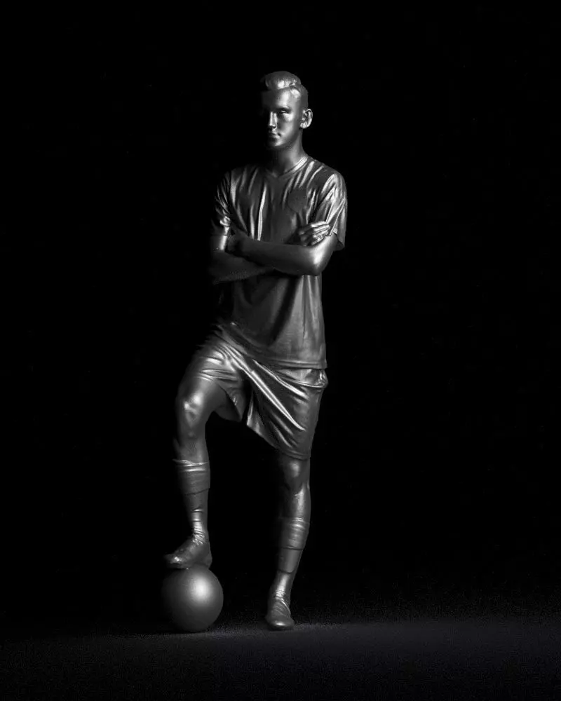 000311 Young Soccer Player Standing with Ball 1114 3dp 3D print model_17