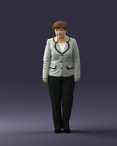 Lady pant suit 0499 3D Print Ready 3D print model