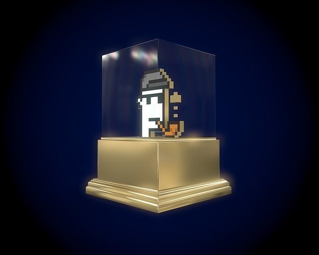Gold Punk Low-poly 3D model