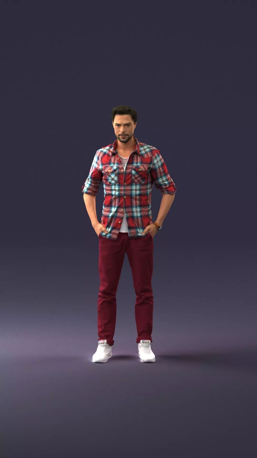 000688 Casual Standing Man STL Miniature 3D print model
