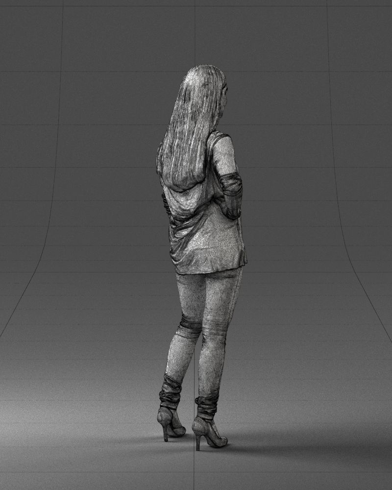 Woman in sweater 0073  3D Print Ready 3D print model_17
