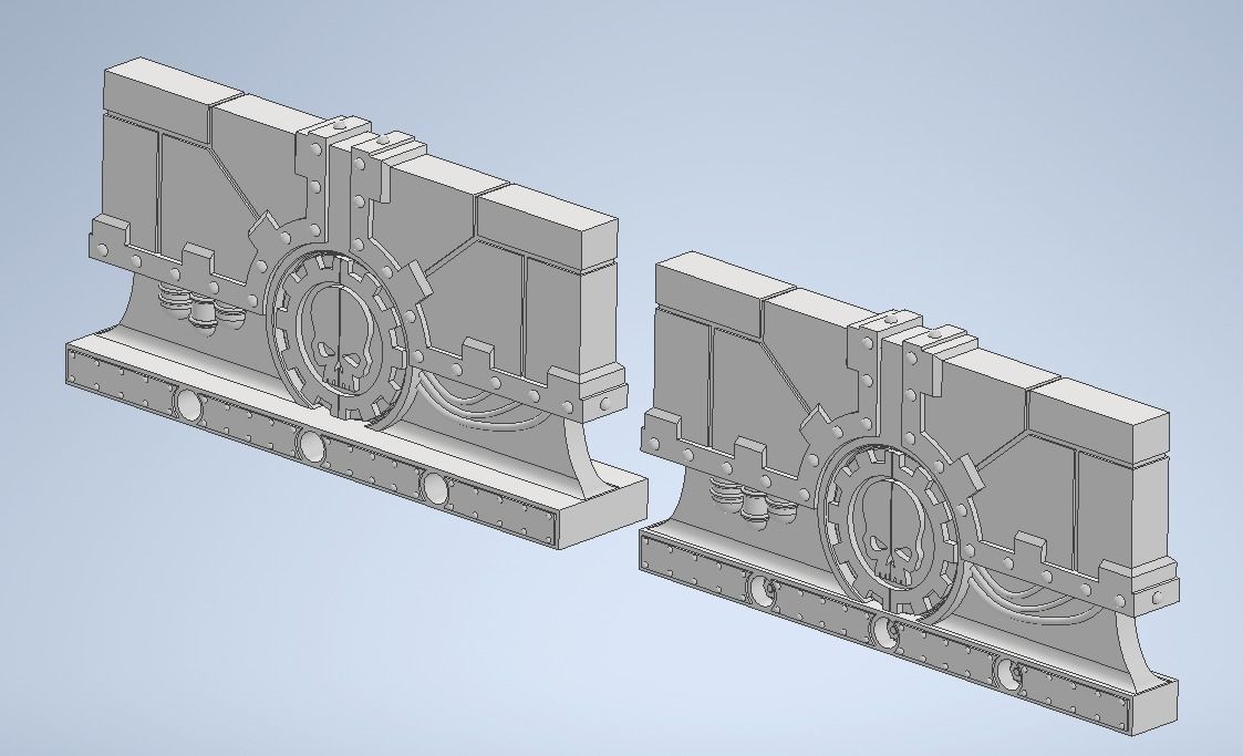 Mechanicus Kill Team barricade 3D print model_2