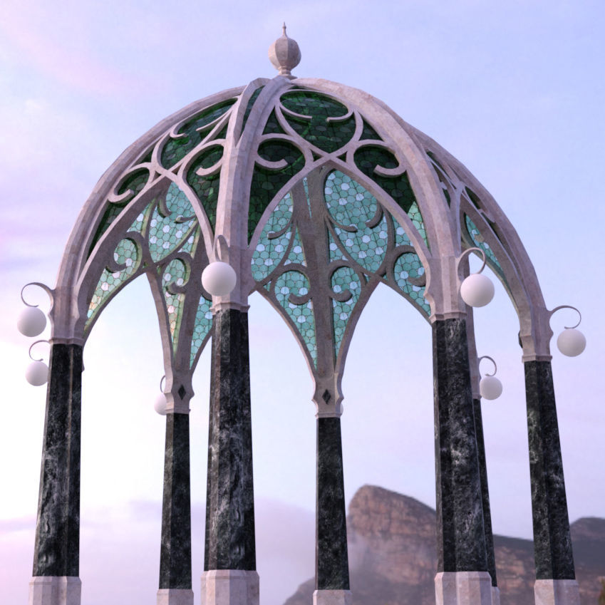 Elven dome 3D model_3