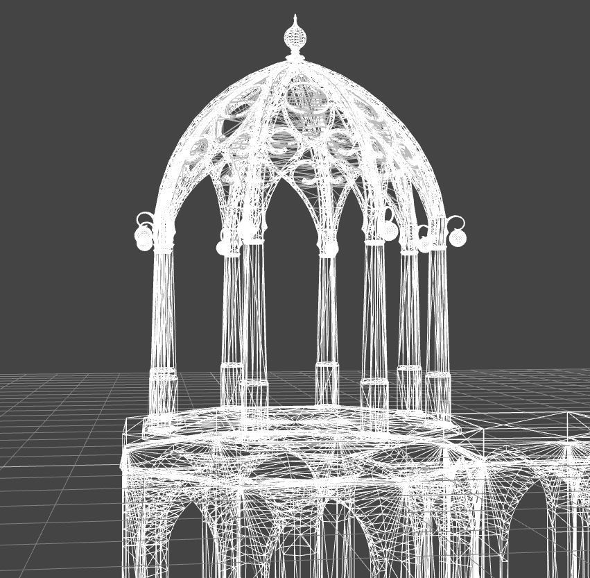 Elven dome 3D model_4