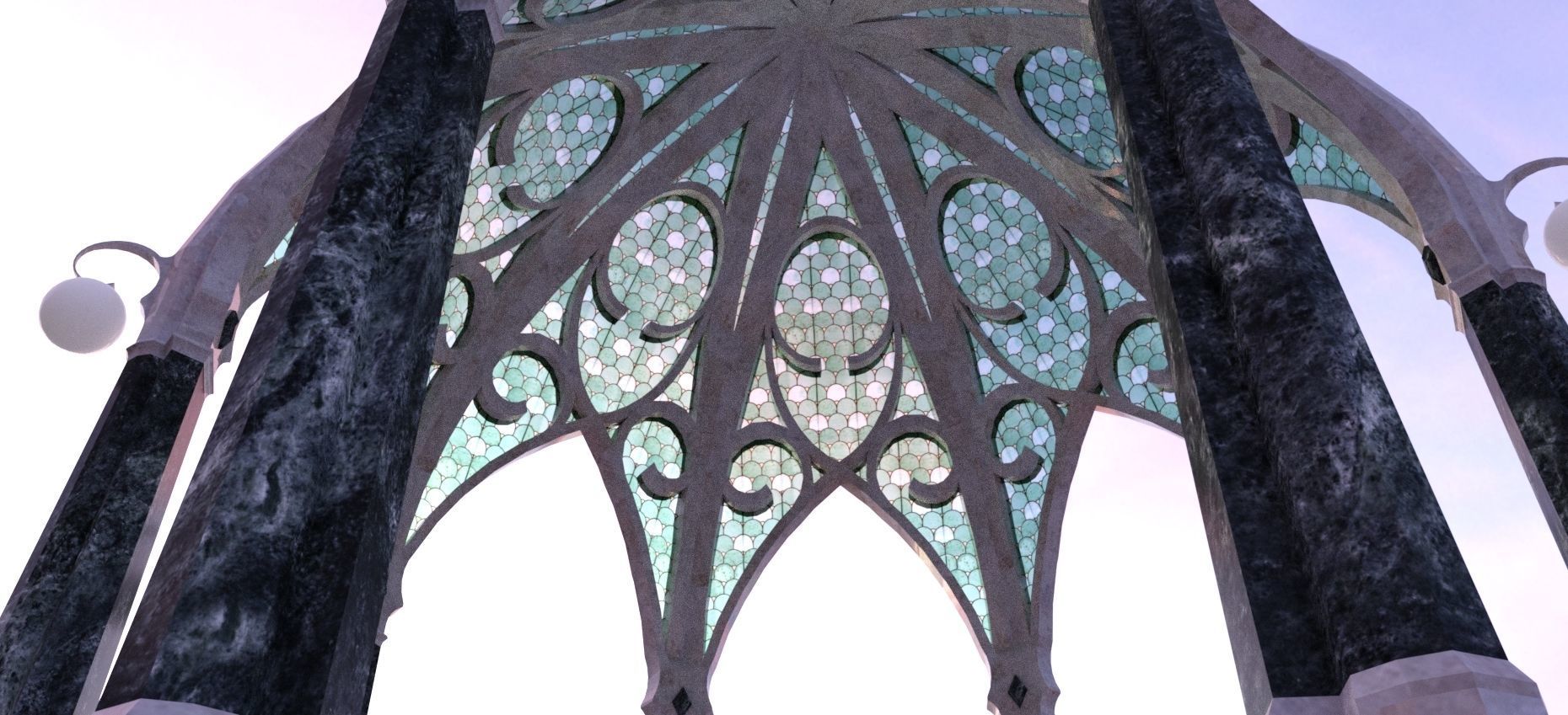 Elven dome 3D model_1