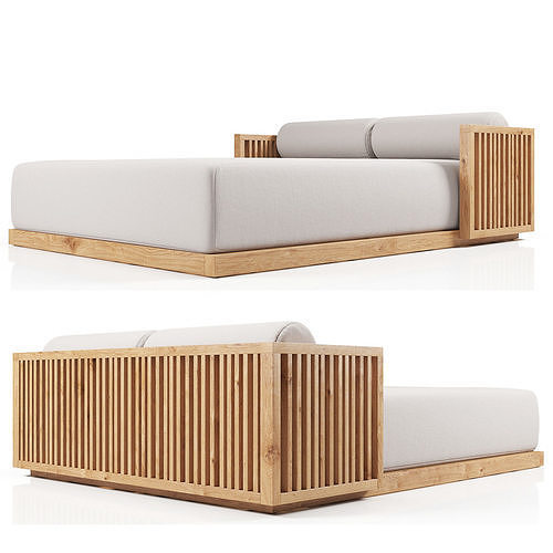 Lettino  Doppio Code 0532 3D model